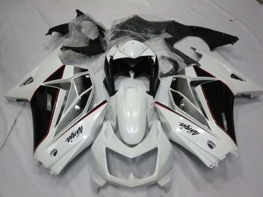 Discount 2008-2012 White Glossy Black Kawasaki Ninja 250 Motorcycle Fairings Canada