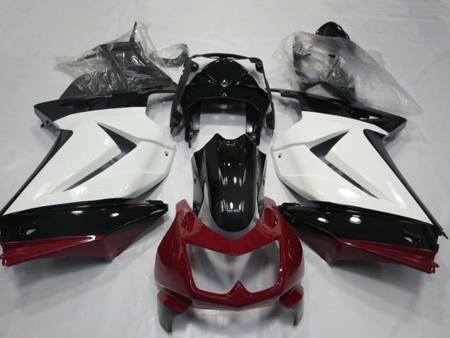 Discount 2008-2012 White Red Glossy Black Kawasaki Ninja 250 Motorcycle Fairings Canada