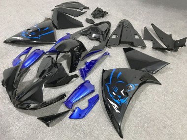 Discount 2009-2011 Glossy Black Blue Panther Yamaha R1 Motorcycle Fairings Canada