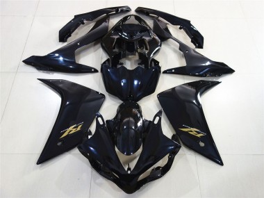 Discount 2007-2008 Glossy Black Dark Blue Gold Decal Yamaha R1 Motorcycle Fairings Canada