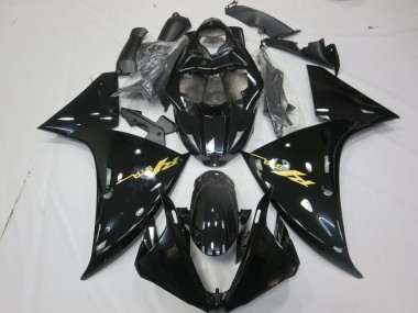 Discount 2009-2011 Glossy Black Gold Decal Yamaha R1 Motorcycle Fairings Canada