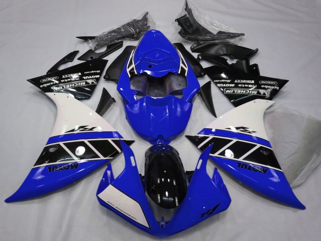 Discount 2012-2014 White Blue Glossy Black Yamaha R1 Motorcycle Fairings Canada