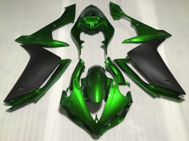 Discount 2007-2008 Green Matte Black Yamaha R1 Motorcycle Fairings Canada
