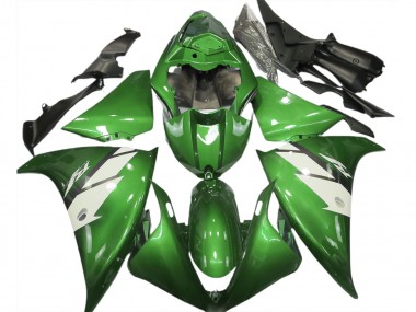 Discount 2012-2014 Green White Yamaha R1 Motorcycle Fairings Canada
