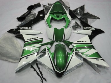 Discount 2007-2008 White Green Black Yamaha R1 Motorcycle Fairings Canada