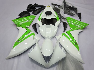Discount 2012-2014 White Green Yamaha R1 Motorcycle Fairings Canada