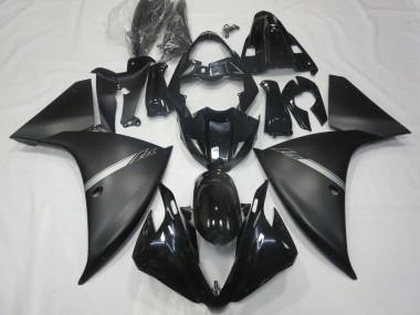 Discount 2012-2014 Glossy Black Matte Black Silver Yamaha R1 Motorcycle Fairings Canada