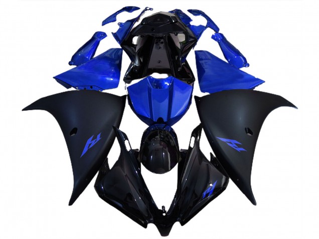 Discount 2012-2014 Glossy Black Matte Black Blue Yamaha R1 Motorcycle Fairings Canada