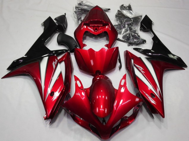 Discount 2007-2008 Red White Black Yamaha R1 Motorcycle Fairings Canada