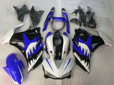 Discount 2015-2018 White Blue Glossy Black Shark Yamaha R3 Motorcycle Fairings Canada