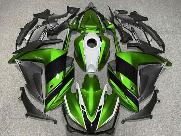 Discount 2015-2018 Green White Glossy Black Yamaha R3 Motorcycle Fairings Canada