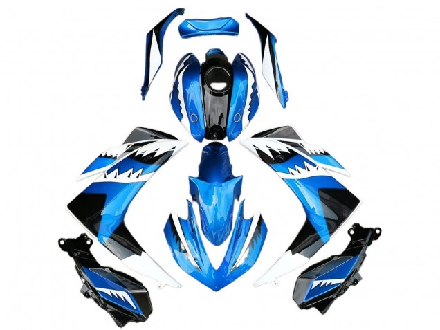 Discount 2015-2018 Blue White Black Shark Yamaha R3 Motorcycle Fairing Canada