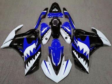 Discount 2015-2018 White Blue Black Shark Yamaha R3 Motorcycle Fairings Canada