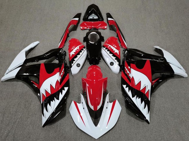 Discount 2015-2018 White Red Black Shark Yamaha R3 Motorcycle Fairings Canada