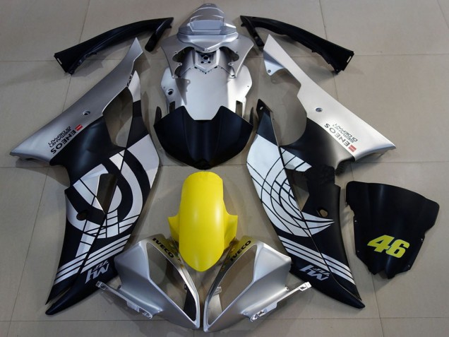 Discount 2008-2016 Silver Yellow Matte Black ENEOS 46 Yamaha R6 Motorcycle Fairings Canada