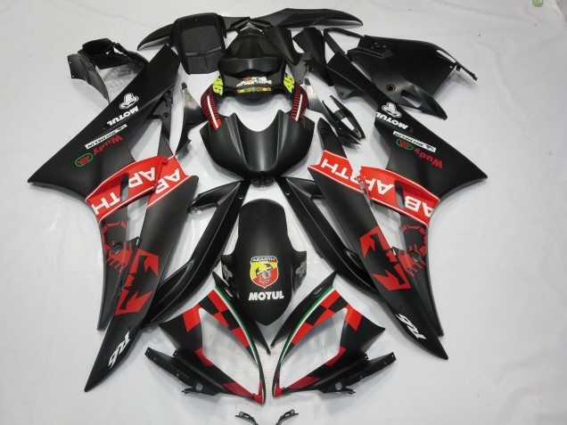 Discount 2006-2007 Matte Black Red Abarth Motul Michelin Yamaha R6 Motorcycle Fairings Canada