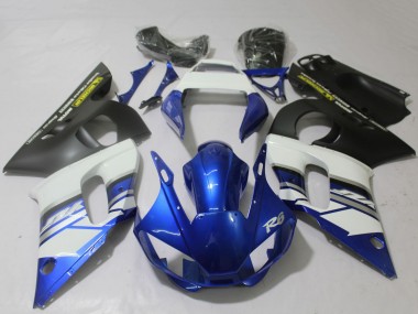 Discount 1998-2002 White Blue Matte Black Yellow Yamaha R6 Motorcycle Fairings Canada