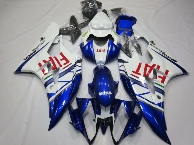 Discount 2006-2007 White Blue Red Fiat Motul Michelin Yamaha R6 Motorcycle Fairings Canada