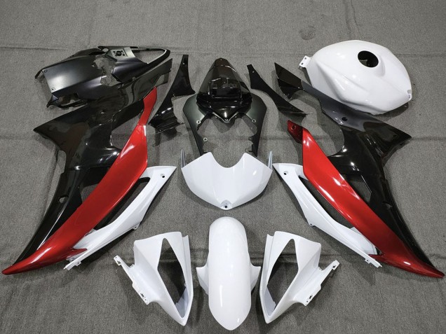 Discount 2008-2016 White Red Glossy Black Yamaha R6 Motorcycle Fairings Canada