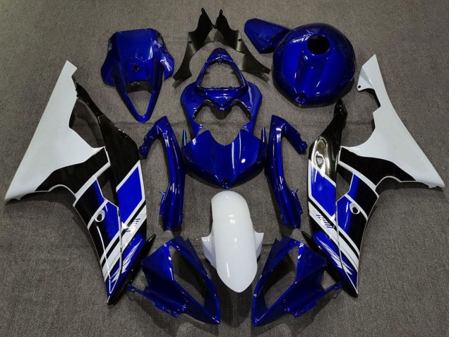 Discount 2008-2016 White Blue Glossy Black Yamaha R6 Motorcycle Fairings Canada