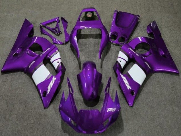 Discount 1998-2002 Dark Purple White Yamaha R6 Motorcycle Fairings Canada