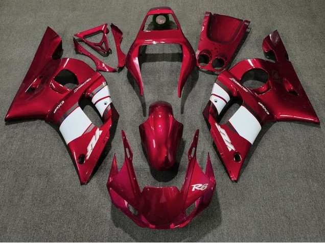 Discount 1998-2002 Red White Yamaha R6 Motorcycle Fairing Canada