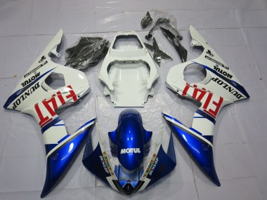 Discount 2003-2004 White Blue Red Fiat Motul Dunlop Yamaha R6 Motorcycle Fairings Canada