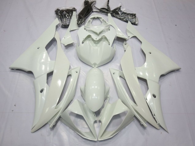 Discount 2008-2016 Pearl White Yamaha R6 Motorcycle Fairings Canada