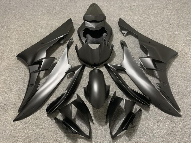 Discount 2006-2007 Matte Black Yamaha R6 Motorcycle Fairings Canada