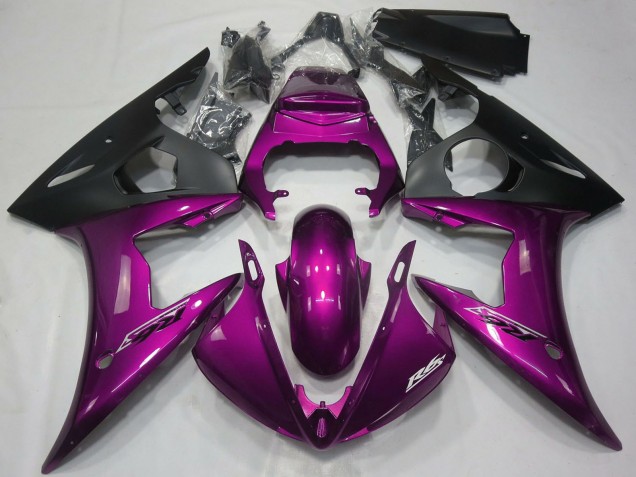 Discount 2005 Dark Pink Matte Black Yamaha R6 Motorcycle Fairings Canada