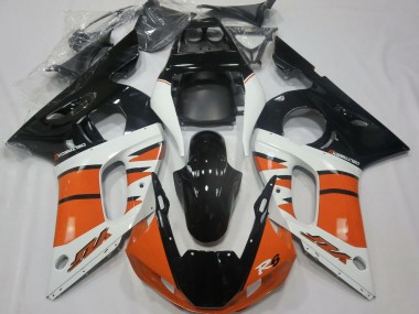 Discount 1998-2002 White Orange Glossy Black Yamaha R6 Motorcycle Fairings Canada