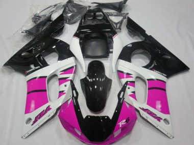 Discount 1998-2002 White Pink Glossy Black Yamaha R6 Motorcycle Fairings Canada