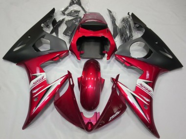 Discount 2003-2004 Red White Matte Black Yamaha R6 Motorcycle Fairings Canada