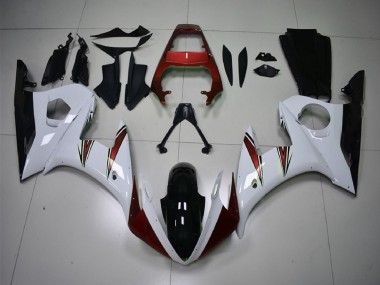 Discount 2003-2004 White Red Glossy Black Yamaha R6 Motorcycle Fairings Canada