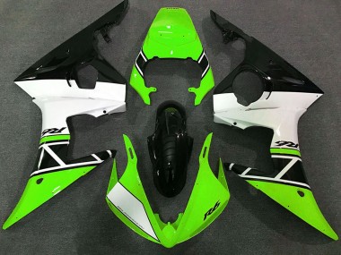 Discount 2003-2004 Green White Glossy Black Yamaha R6 Motorcycle Fairings Canada