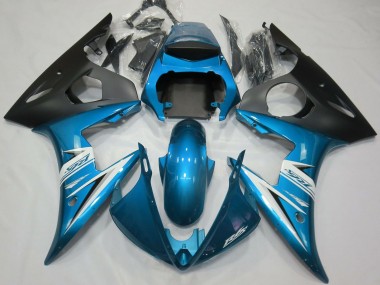 Discount 2003-2004 Blue White Matte Black Yamaha R6 Motorcycle Fairings Canada