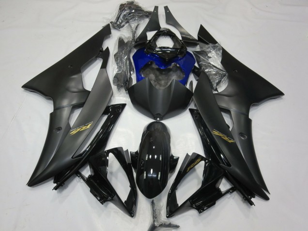 Discount 2008-2016 Glossy Black Matte Black Blue Gold Decals Yamaha R6 Motorcycle Fairings Canada