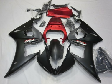 Discount 2003-2004 Red Matte Black Yamaha R6 Motorcycle Fairings Canada