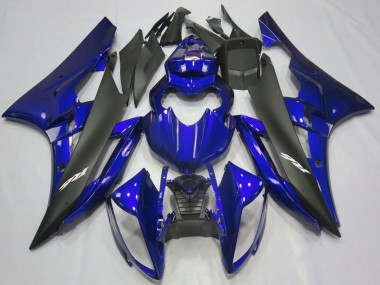 Discount 2006-2007 Blue Matte Black Yamaha R6 Motorcycle Fairings Canada