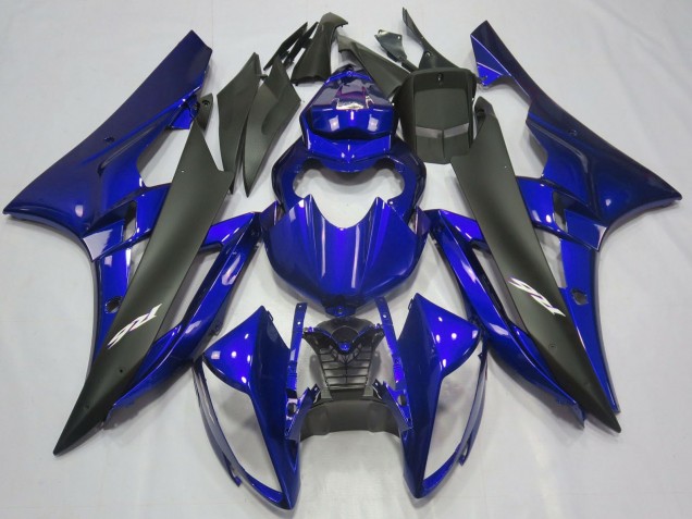 Discount 2006-2007 Blue Matte Black Yamaha R6 Motorcycle Fairings Canada