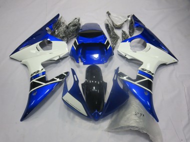 Discount 2005 Blue White Glossy Black Yamaha R6 Motorcycle Fairings Canada