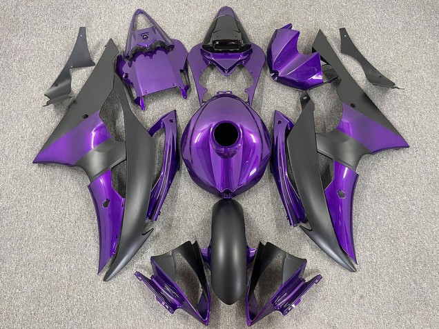 Discount 2008-2016 Purple Matte Black Yamaha R6 Motorcycle Fairings Canada