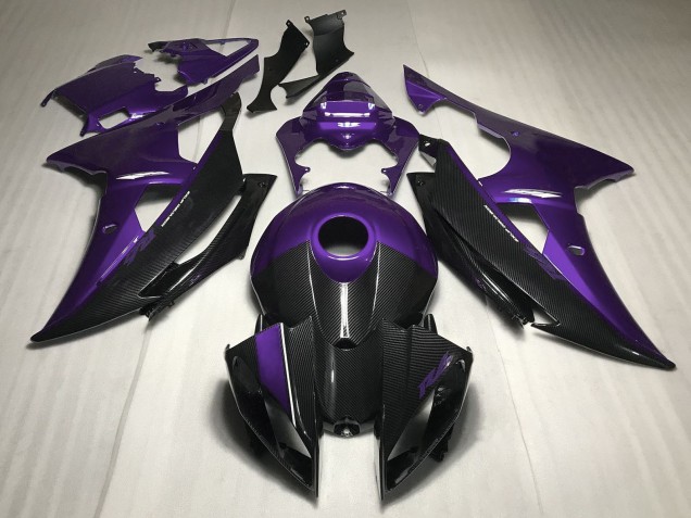 Discount 2008-2016 Purple Carbon Fiber Style Yamaha R6 Motorcycle Fairings Canada