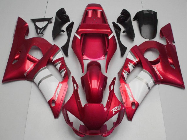 Discount 1998-2002 Red White Yamaha R6 Motorcycle Fairings Canada