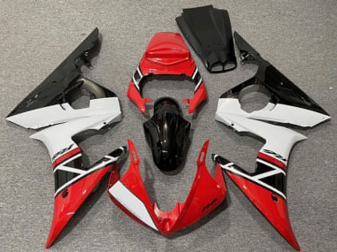 Discount 2003-2004 Red White Glossy Black Yamaha R6 Motorcycle Fairings Canada
