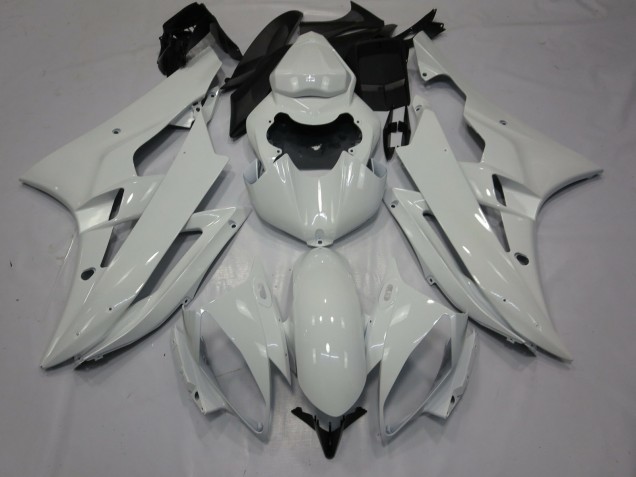 Discount 2006-2007 Glossy White Yamaha R6 Motorcycle Fairings Canada
