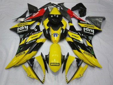 Discount 2006-2007 Yellow Black Red Motul Monster Yamaha R6 Motorcycle Fairings Canada