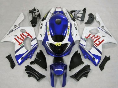 Discount 1996-2007 White Blue Fiat Motul Yamaha YZF600 Motorcycle Fairings Canada