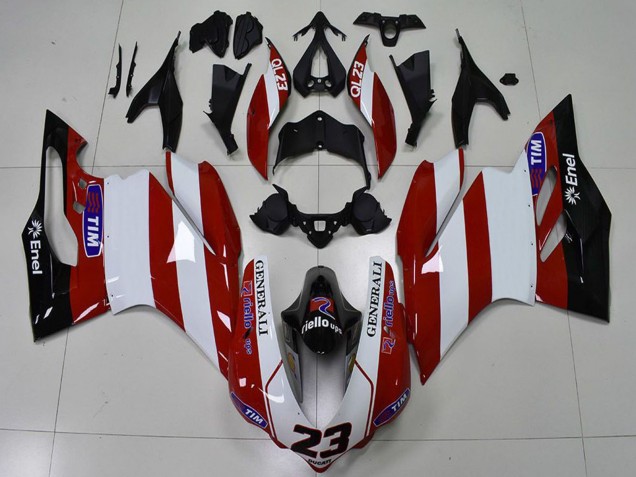 Discount 2015-2017 White Red Glossy Black Generali Tim 23 Ducati 959 1299 Motorcycle Fairings Canada