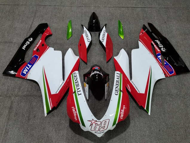 Discount 2015-2017 White Red Green Glossy Black Generali Tim 69 Ducati 959 1299 Motorcycle Fairings Canada